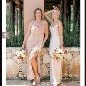 Elegant Beige Evening Gown